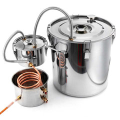 8 Gallons Moonshine Still Spirits Kit Water Alcohol Distiller Copper Tube  Boiler Home Brewing Kit Wi