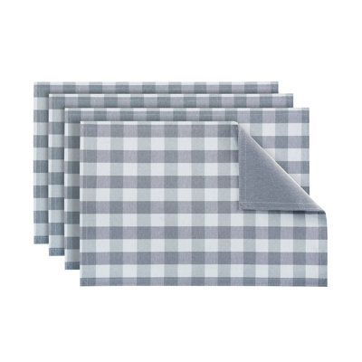 Rosyln Cotton Blend Plaid Rectangle Placemat