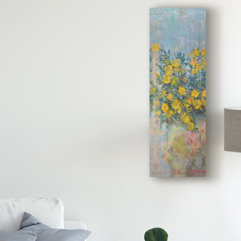 « Mauves, 1882-83 » par Claude Monet, reproduction d’art sur toile, H 19 po x l 6 po x P 2 po