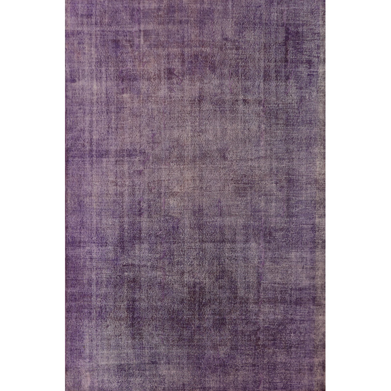 Tapis turc anatolien délavé mauve 8 x 12