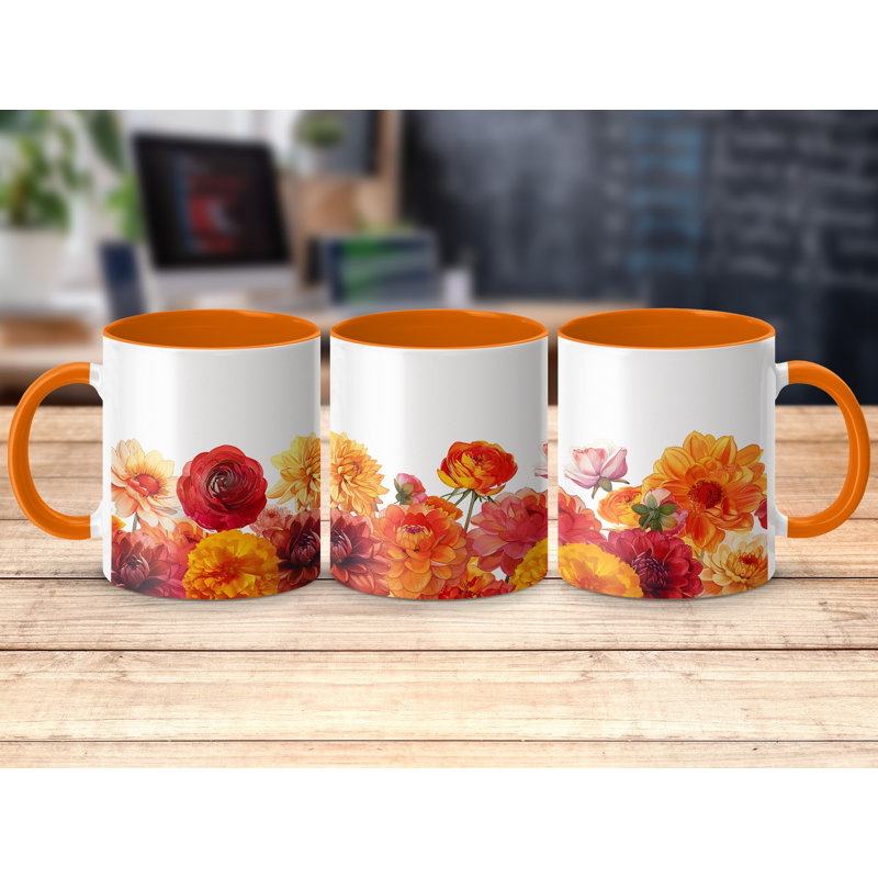 Ceramic Coffee Mug, Orange