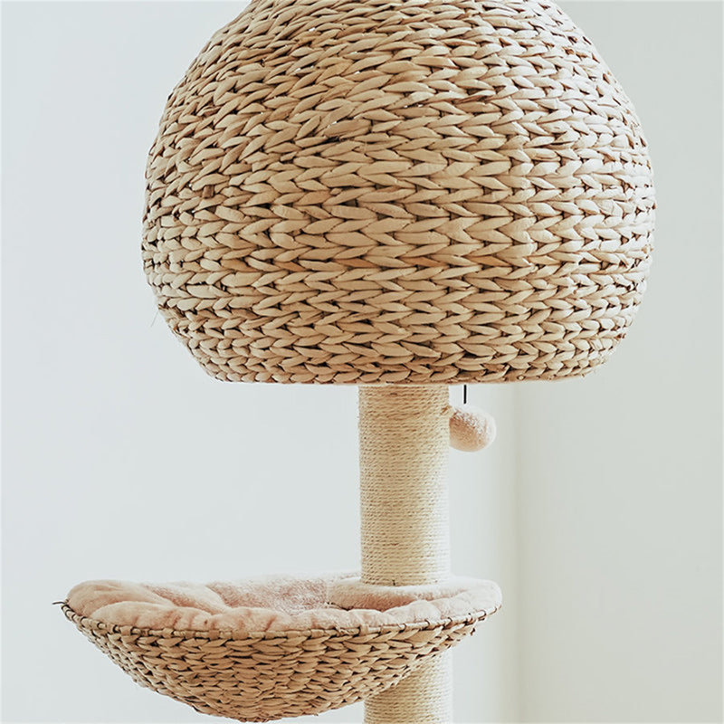 130cm Ezlyn Handwoven Bird Nest Cat Tree