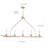 5-lamp Gold Adjustable Iron Pendant Light