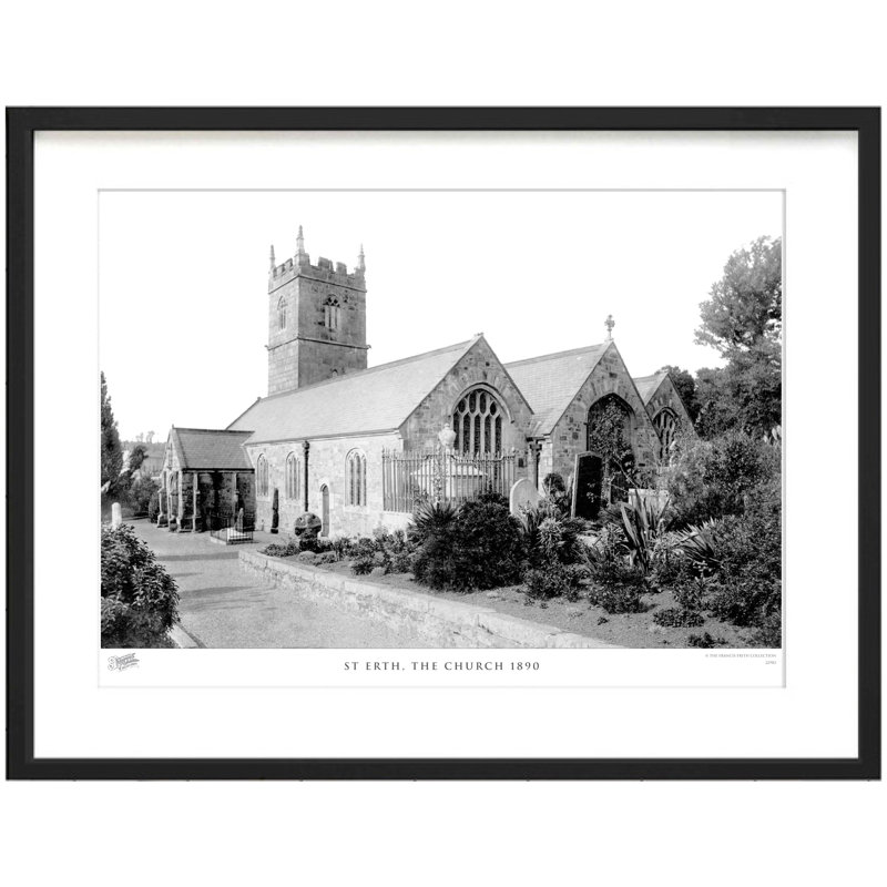 St Erth, The Church 1890 by Francis Frith - Single Picture Frame Print, 60cm H x 80cm W x 2.3cm D