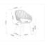 Chaises de salle à manger d'extérieur en bois et résine jaune FSC-476450132
