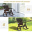 Outsunny Outdoor Wooden Rocking Chair