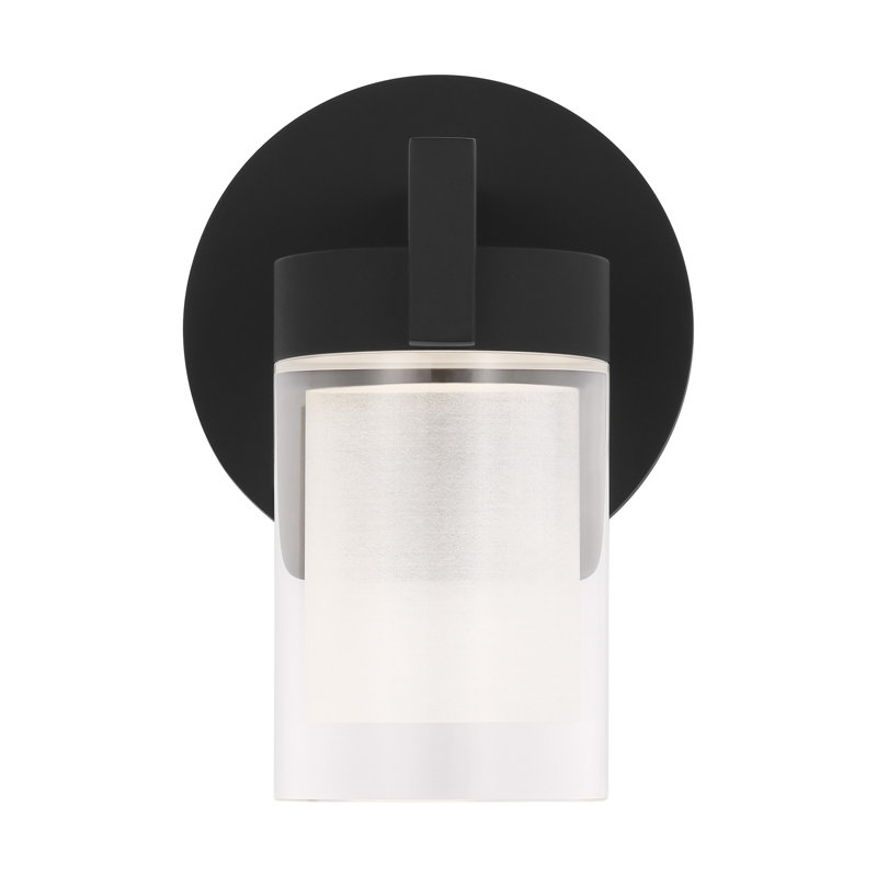 Esfera 1 - Light LED Armed Sconce, Nightshade Black
