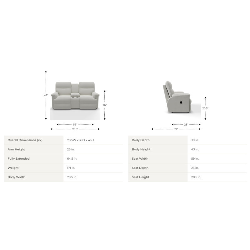 Jay Reclining Loveseat with Console