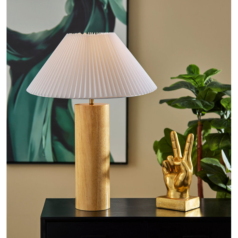 Lampe de table Marta, Chêne