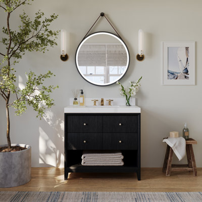 Momo 84" Oak Single Bathroom Vanity