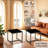 Two-piece Sofa Table Set With Metal Legs.