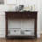 Mid century Modern Entryway Table Wood Console Table Traditional Design With 2 Drawers And Bottom Shelf-2010022981