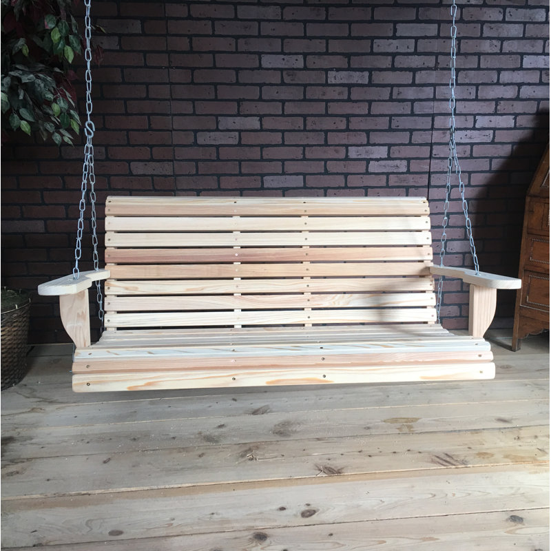 Mahowny 2 Person Porch Swing, Natural
