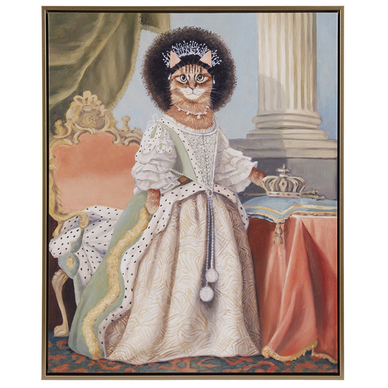 Kitty Queen Charlotte Framed Canvas Wall Art