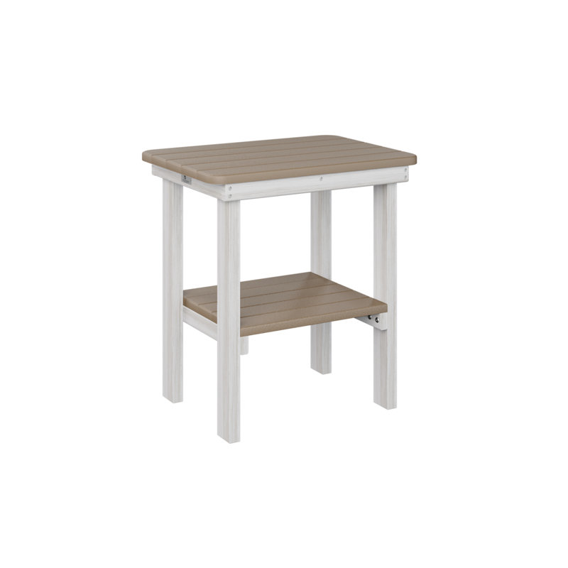 Berlin Gardens Rectangular End Dining Table, Seashell, Weatherwood