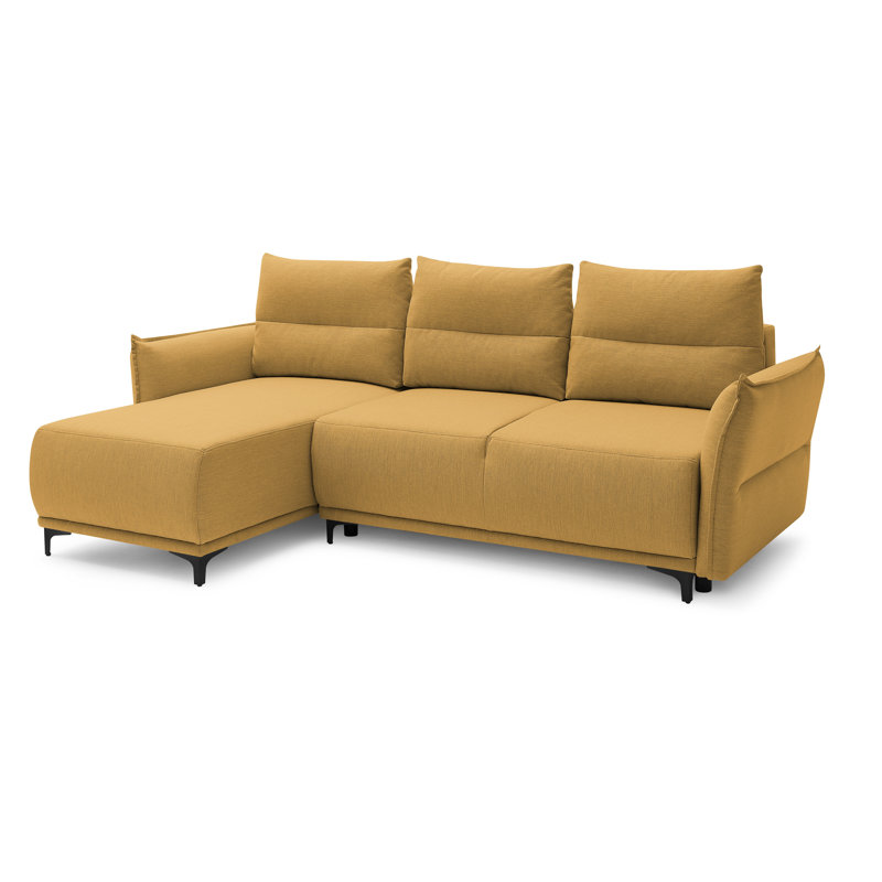 Narragansett 3 Seater Sofa Bed, Yellow, Left Hand Facing