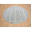 9 po x 9 po gris, motif transitionnel effacé ton sur ton, jacquard tissé à la main, laine et soie à base de plantes, tapis oriental