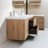 Carol-Ann 59'' Fully Assembled Wall Mounted Double Bathroom Vanity with Stone Resin Vanity Top-1753550446-1752085819