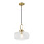 Luminaire suspendu en verre 11,8 po Modern Artisan