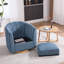 Chaises d'appoint pivotantes avec rangement, base en bois de chenille, maison moderne