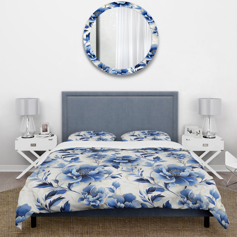 Ensemble de housse de couette Ortrude, Housse de couette pour très grand lit et 2 très