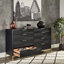 Commode double 8 tiroirs Leshia