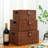 Set Of 3 Woven Storage Basket Box With Lid & Lock, Built-In Carry Handles, Multifunctional Storage Organiser For Nursery, Baby, Clothes, Toys, Books, Large/Medium/Small Size (Natural)