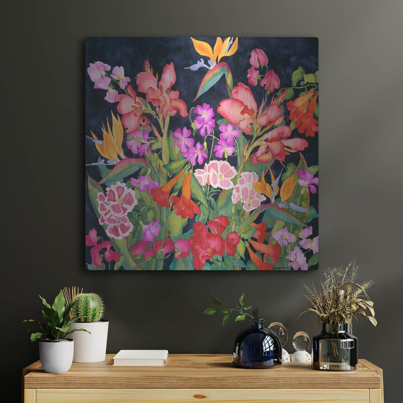 «Secret Garden - Square» par Carissa Luminess, H 24 po x l 24 po