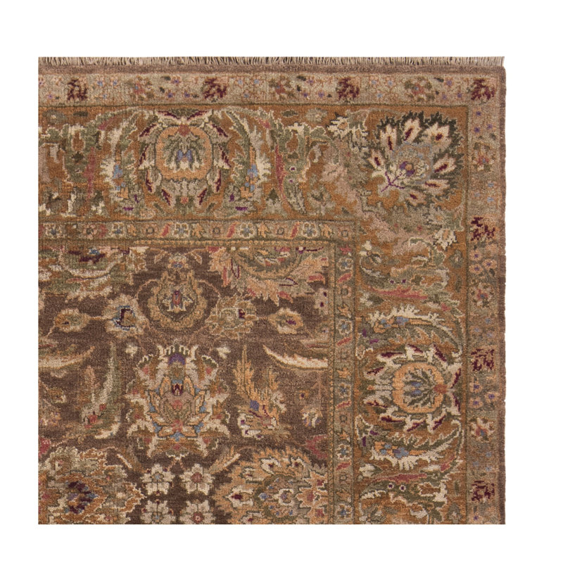 Tapis oriental brun en laine Stiles, Rectangle 6 pi x 9 pi
