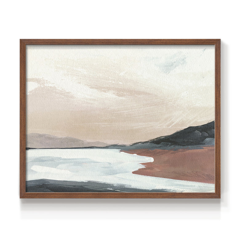 Paynes Coast II - Reproduction encadrée - Restickable, H 22 po x l 28 po, Noyer