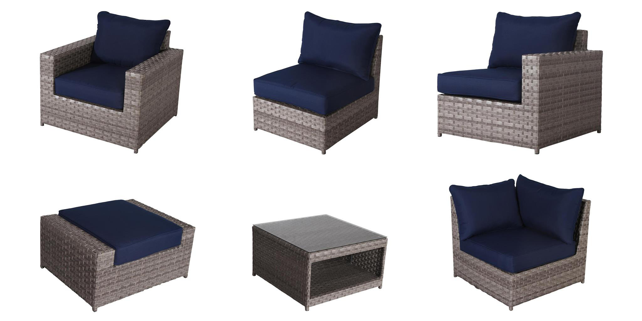Sol 72 Outdoor™ Kordell 9 Piece Rattan Sofa Seating Group with Cushions