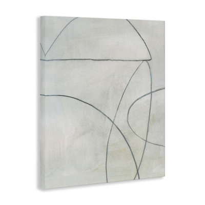 «Shapes S croquis sur toile flottante grise» par Victoria Barnes