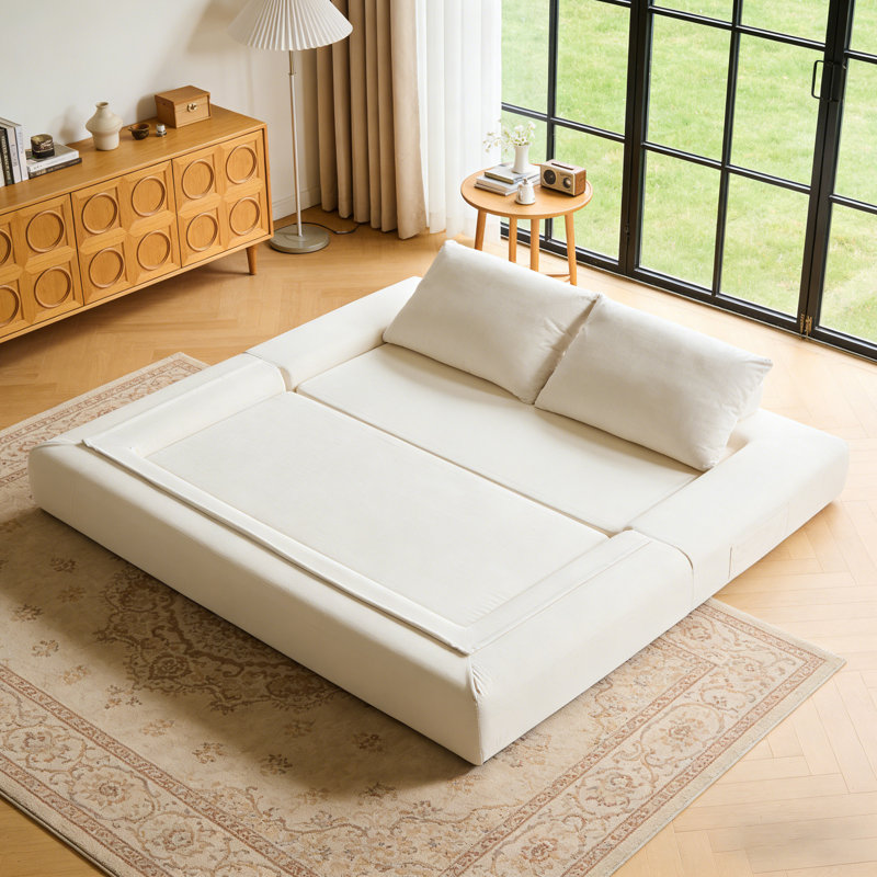 Canapé-lit Boneless Sleeper, Cream Chenille