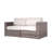 Arreola Fully Assembled 66" Wide Outdoor Wicker Loveseat with Cushions-92465182-92465181