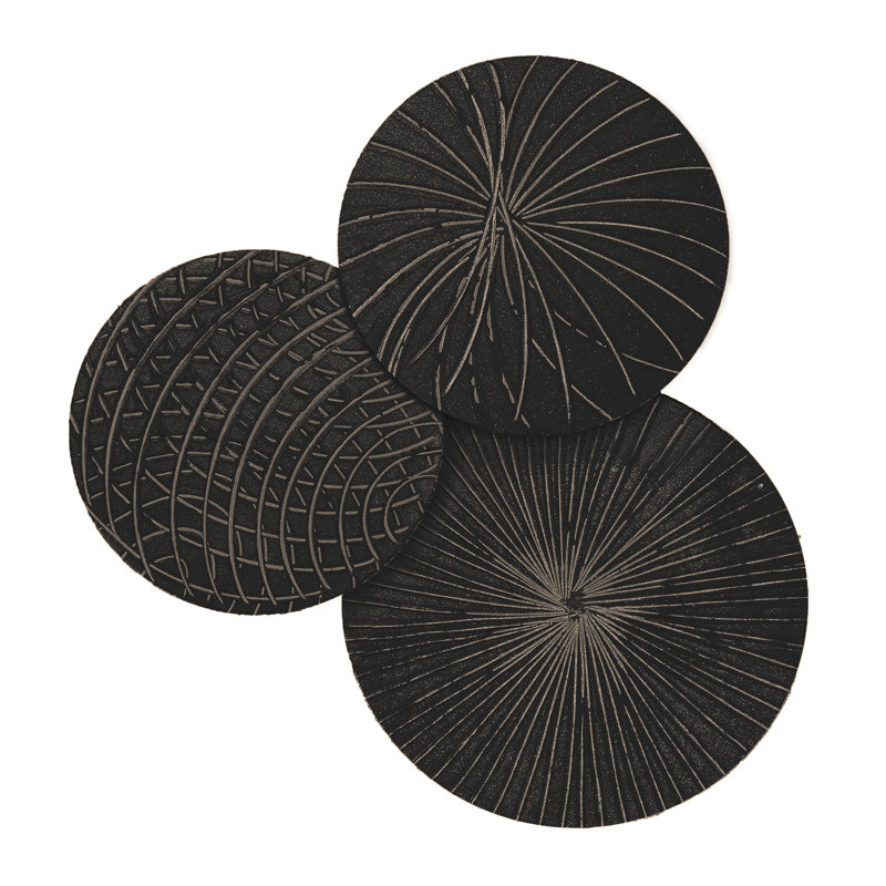 Handmade Solid Wood Wall Decor, Black