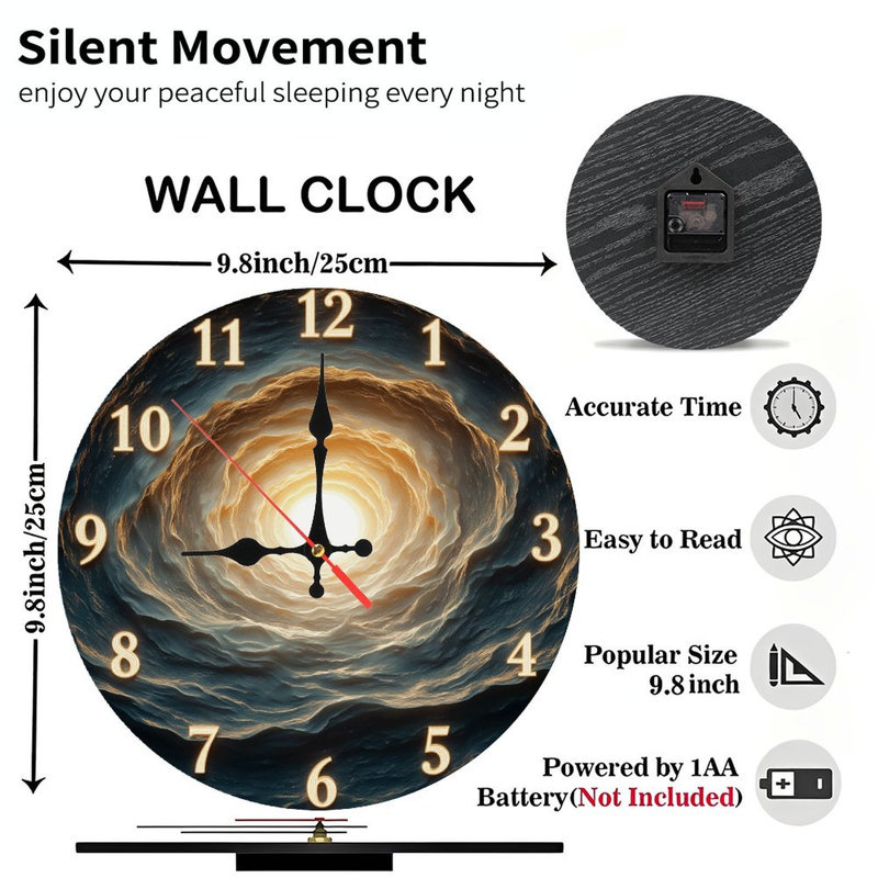 Clock Wall Art for Home Modern Decor with Unique Design
