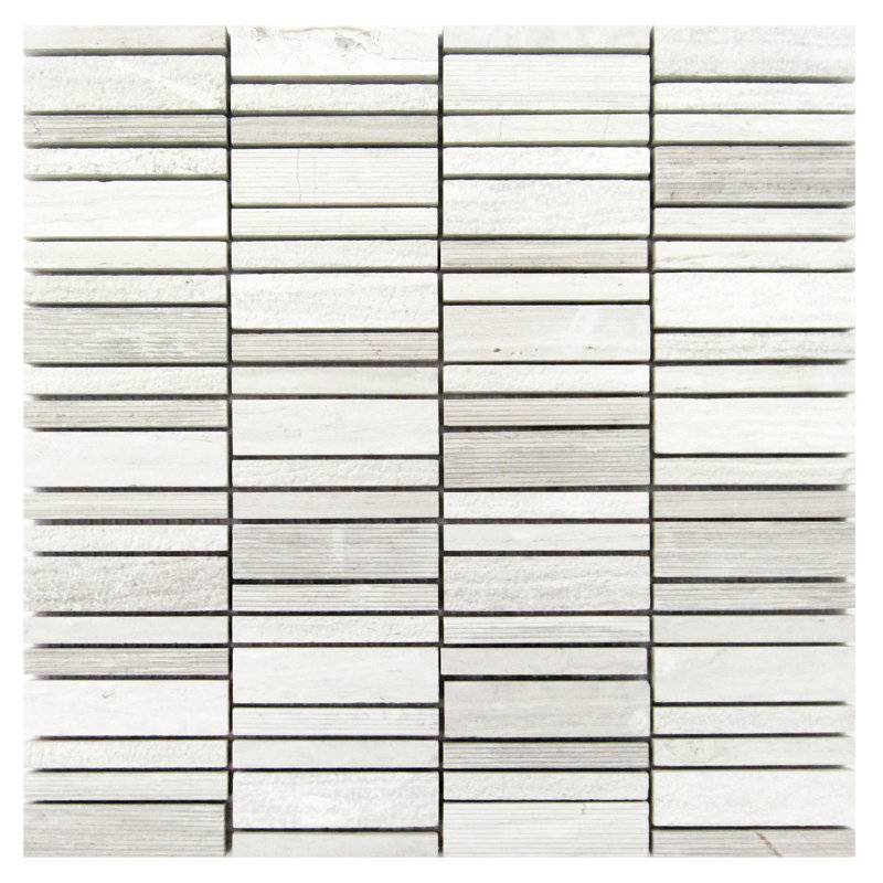 Carreau de mosaïque en bois 1 po x 2 po pour mur et plancher