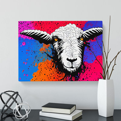Colourful Sheep Vol.1 - Wrapped Canvas