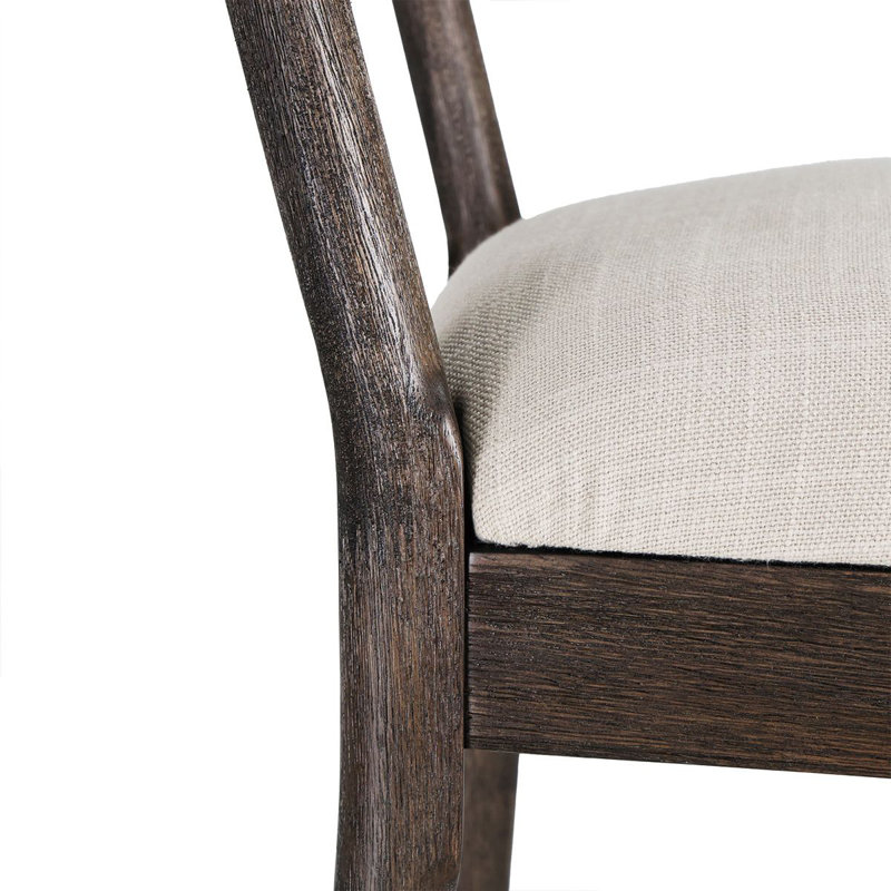 Chaise de salle à manger rembourrée Pays de Galles (ensemble de 2), Noyer
