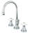 Kingston Brass Governor Two-Handle 3-Hole Deck Mount Widespread Bathroom Faucet with Brass Pop-Up Drain-29462917-71842377