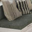 160cm L-Shaped Shoe Bench with Padded Seat & 4 Hidden Storage Bins - White & Grey Hallway Bench