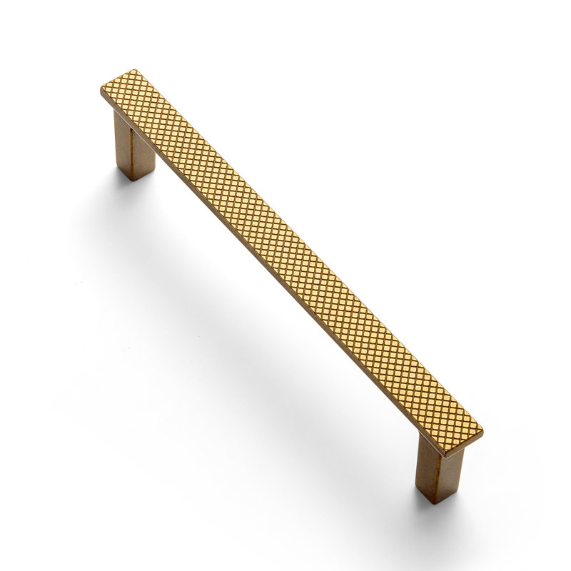 Poignée barre antidérapante en filet, Laiton antique, 7 3/5"