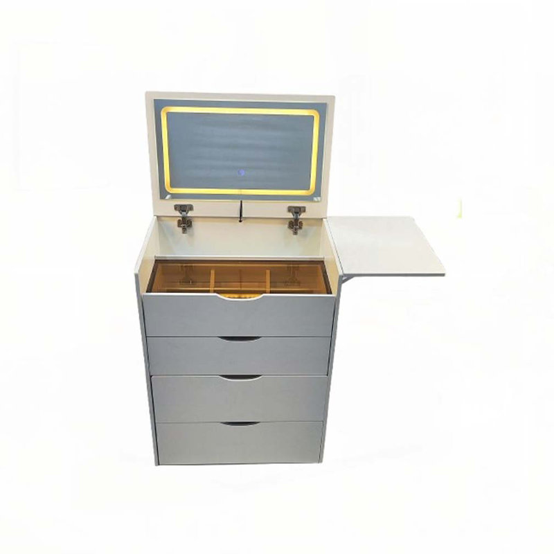 (48Cm) 3 In 1 Vanity Desk With Plip Top Mirror,Small Make Up Vanity Set With Visible Glass Desktop, Compact Makeup Vanity With 3 Drawers, Dressing Table, Prime Day, Deals For You Days