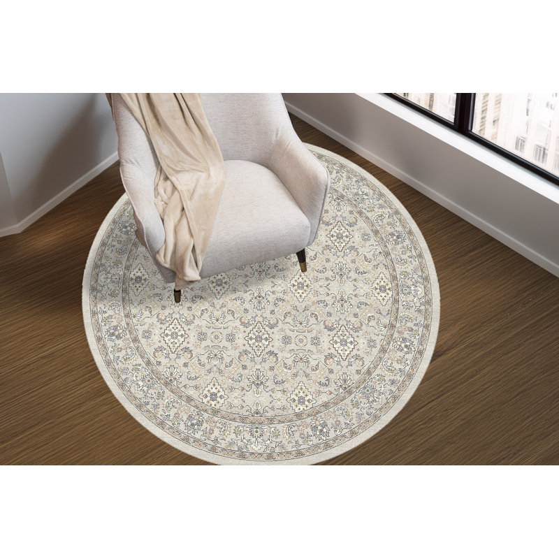 JARDIN ANCIEN 5,3 RD 57276-9295 Crème / beige, Rond 5 pi 3 po