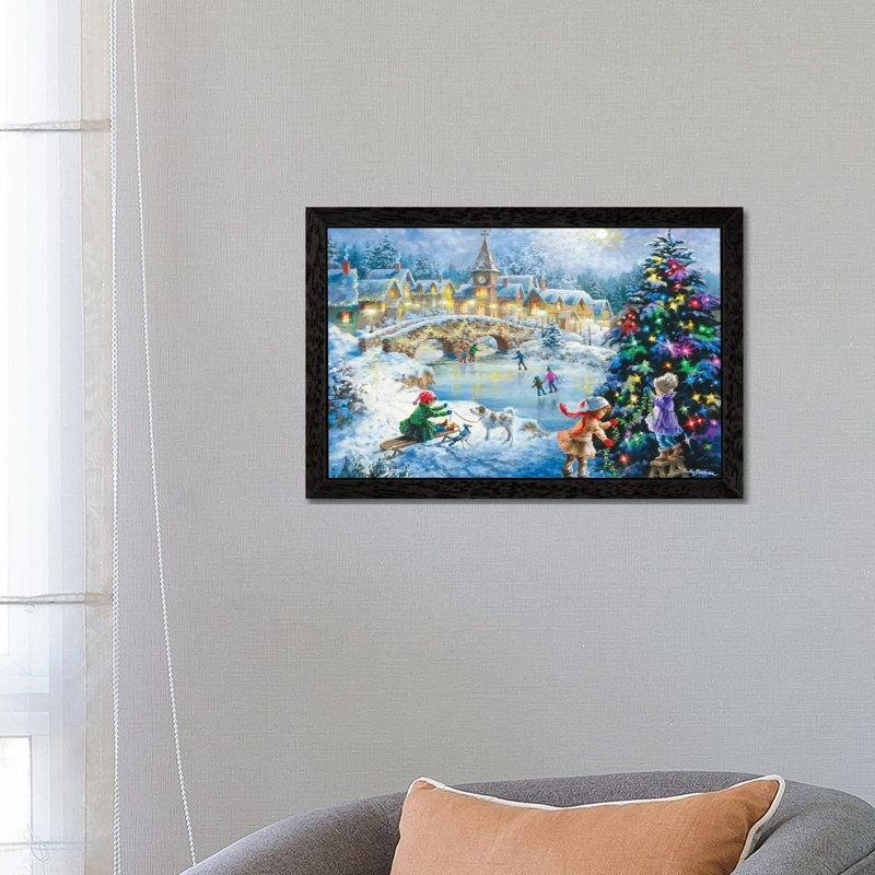 Joyful Celebration by Nicky Boehme - Painting on Canvas, 152.5 cm H x 101.5 cm W, Black Floater Framed