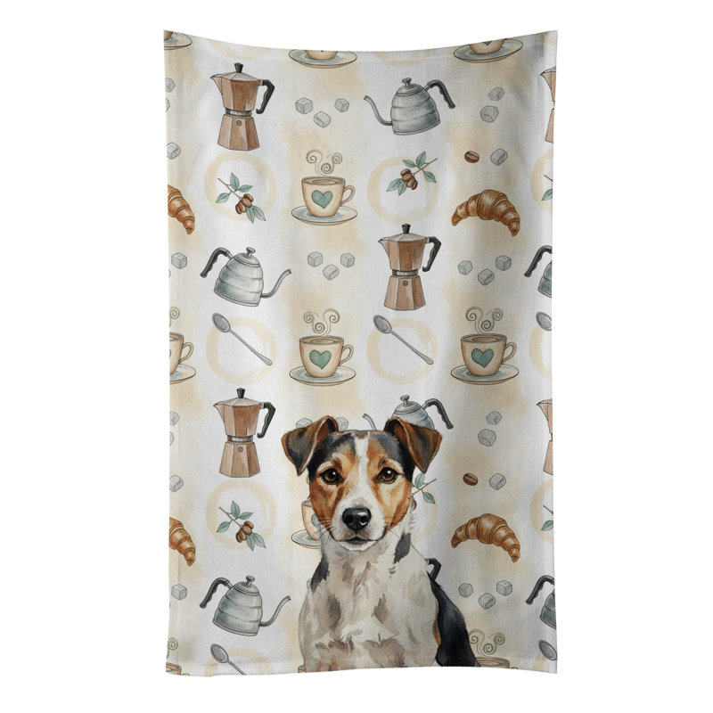 Serviette de cuisine tricolore Russell Terrier, Russell terrier tricolore