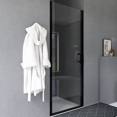 30 In. W X 72 In. H Pivot Semi-Frameless Shower Door In Finsh