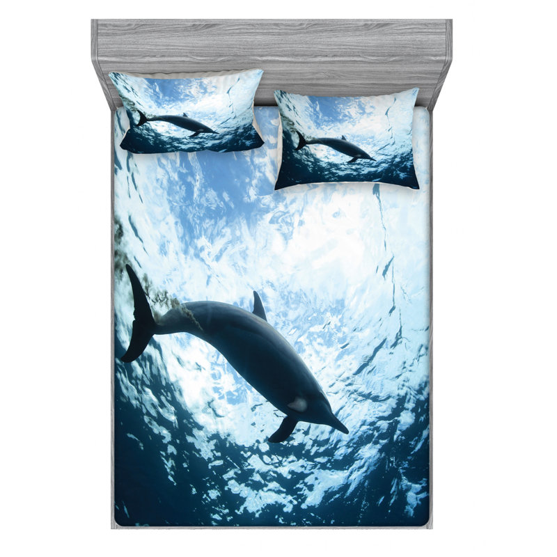 Microfiber Sheet Set, Queen Sheet Set with Fitted Sheet
