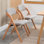 Chaises de salle à manger pliables en bois empilables avec sièges rembourrés, ensemble de 2 avec housse amovible supplémentaire, gris
