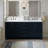 Freitas 73'' Solid Wood Double Bathroom Vanity in Midnight Blue with 1.5'' Pure White Quartz Top, Center, Rectangle Sink-1480194339-1576353341-1554055161